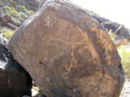 Smaller petroglyph panel