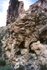 Distant photo of Roger's Canyon cliff dwelling