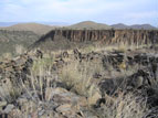 View from inside the ruin