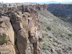 Cliff near the ruin