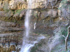 Waterfall at end of canyon