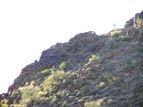 Some sections of wall still stand around the top of the hill