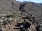 Pole-cam view of the top of the mesa